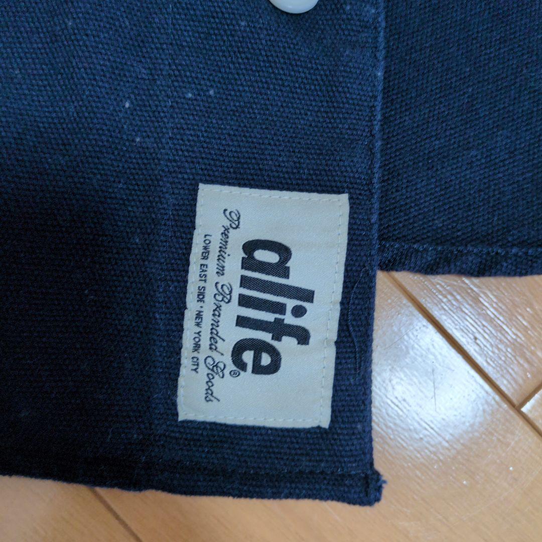 エーライフ　alife ネイビー ベースボールシャツ L