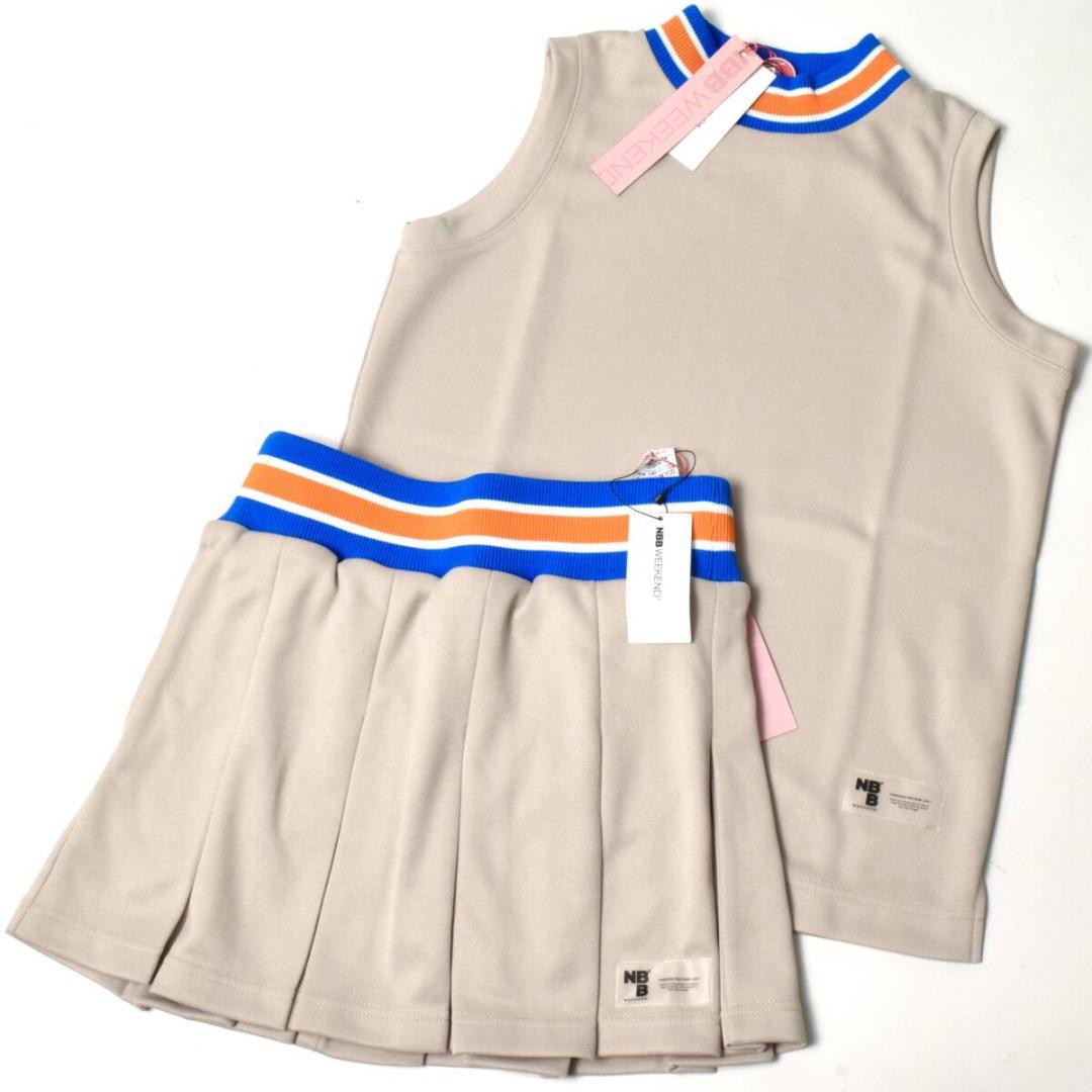 未使用 NBB WEEKEND セットアップ ノースリーブ × スカート 0