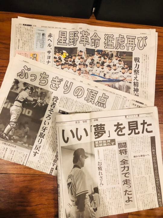 限定！阪神タイガース優勝記念ベア　シリアルナンバー、スタンド、新聞付き！