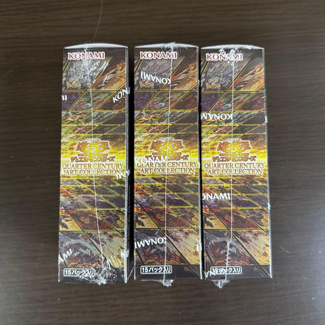 遊戯王 クォーター センチュリー アート コレクション 3box シュリンク付き