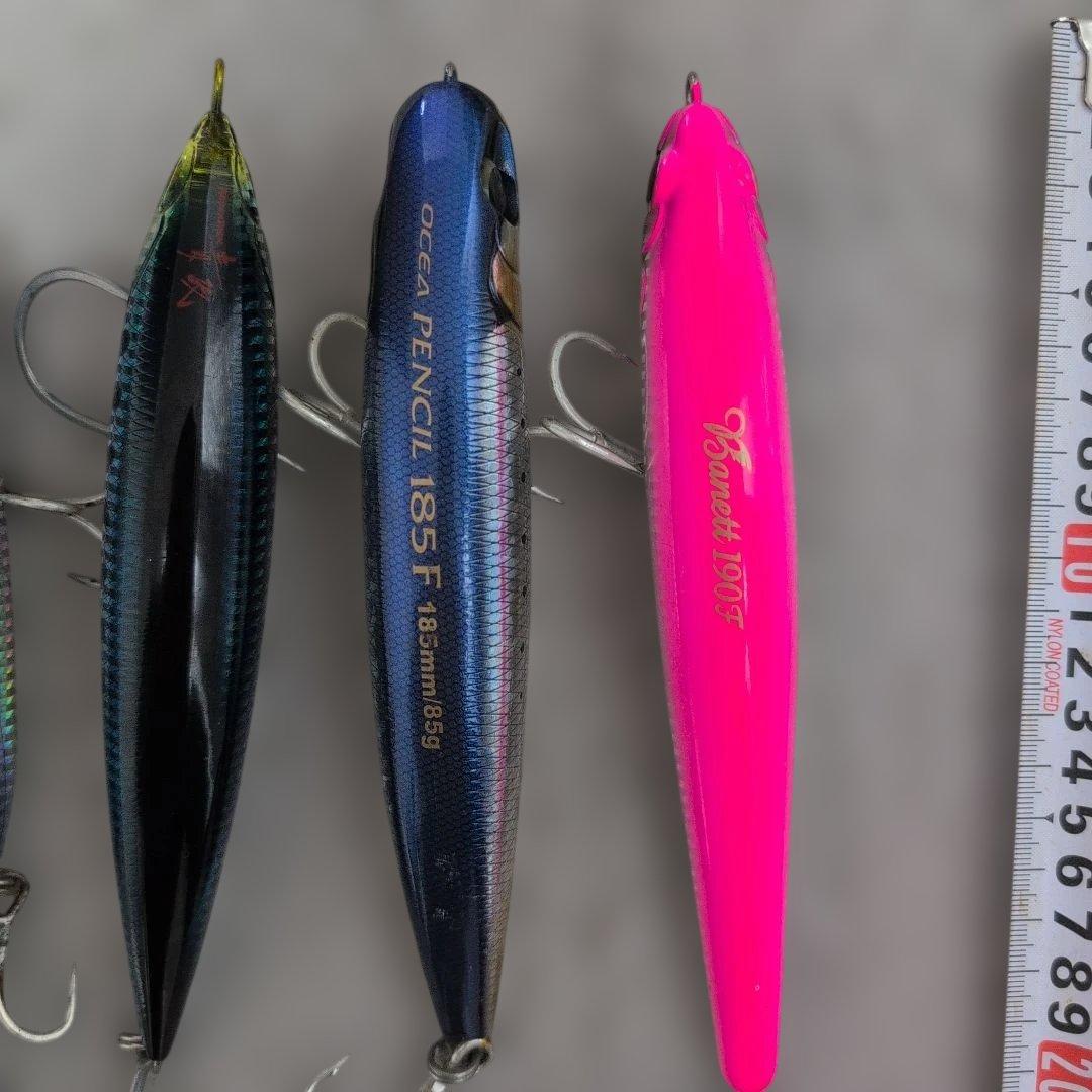 中大型青物、マグロ用 ルアー 7個セット ケース付き