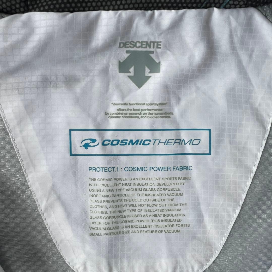 DESCENTE デサント M 上下セットアップ ナイロンジャケット 白ホワイト