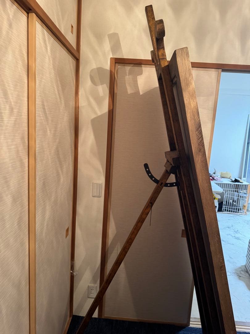 高級　特大姿見　鏡　ビッグミラー　全身鏡　イーゼル　2点セット　ブティック　店舗