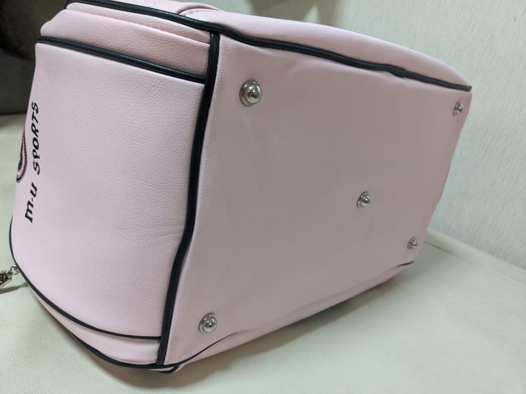 美品　M-U SPORTS ピンク ボストンバッグ ゴルフバック