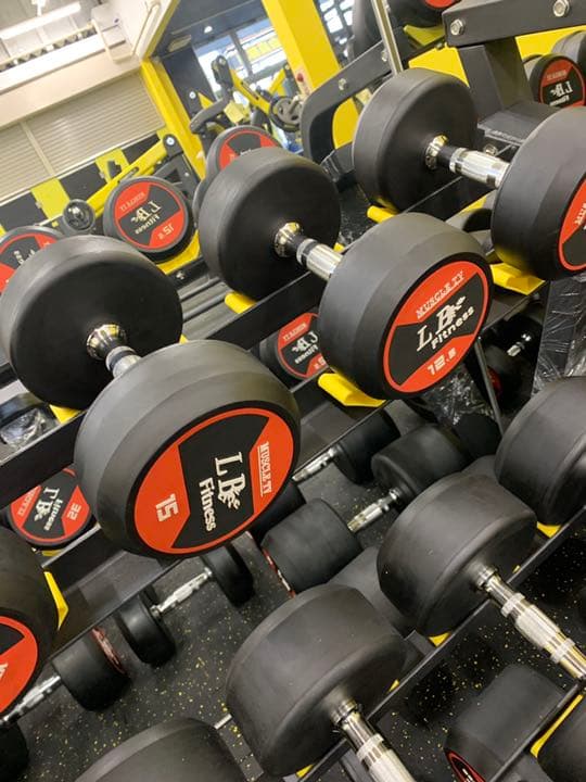 ラバーダンベル　　22.5kg 2個