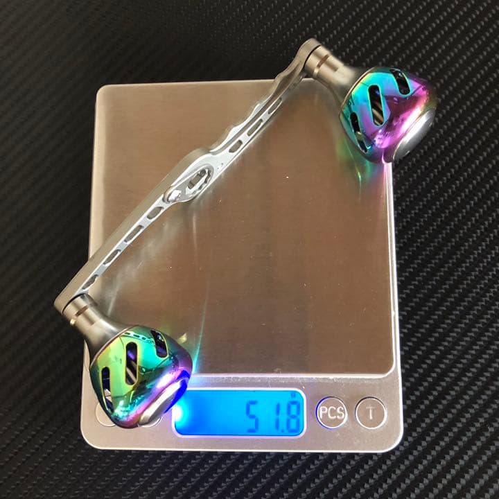 アルミストレートハンドル&パワーハンドルノブ フルセット  オーロラ