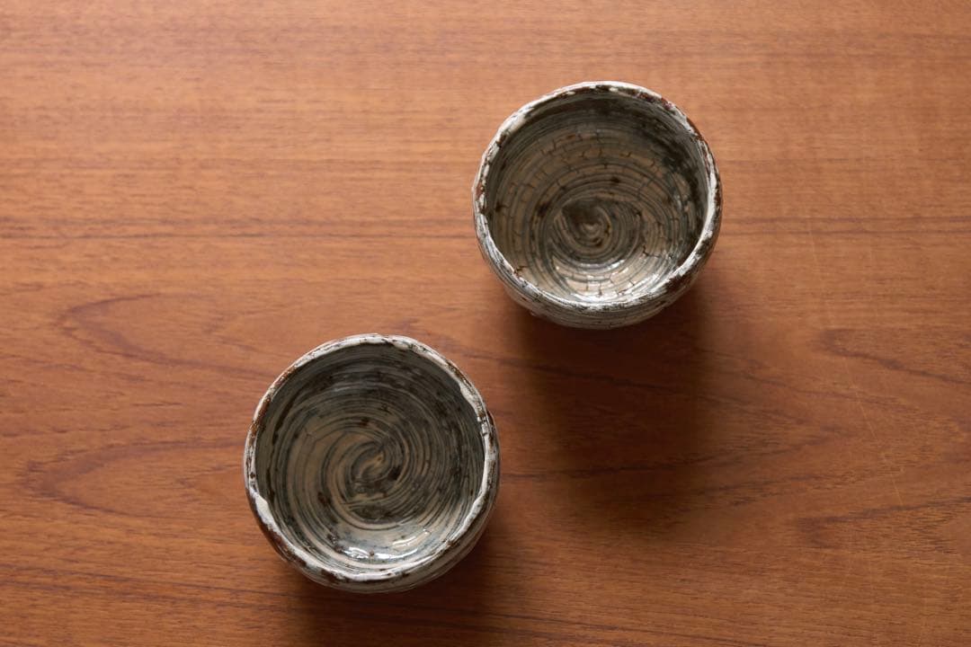 中川自然坊　刷毛目　湯飲み 2個セット