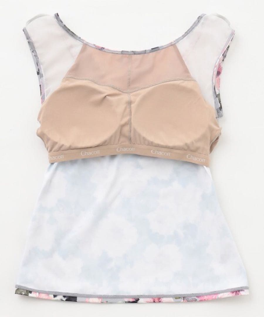 チャコット 美品　ラナンキュラスプリントトップ　L