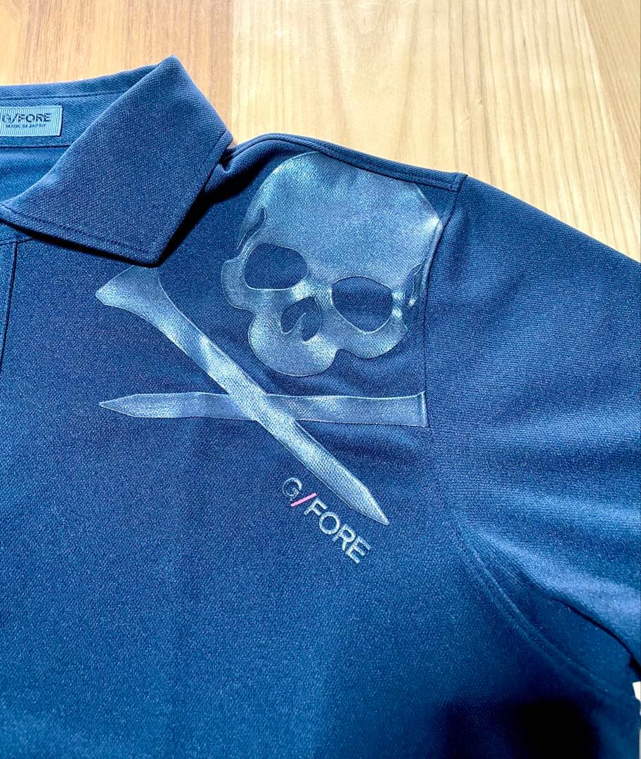 【超美品】G/FORE ジーフォアメンズシャツ　ブラック