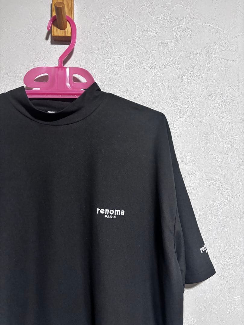 renoma golf レノマゴルフ　バックロゴモックネックシャツ　L