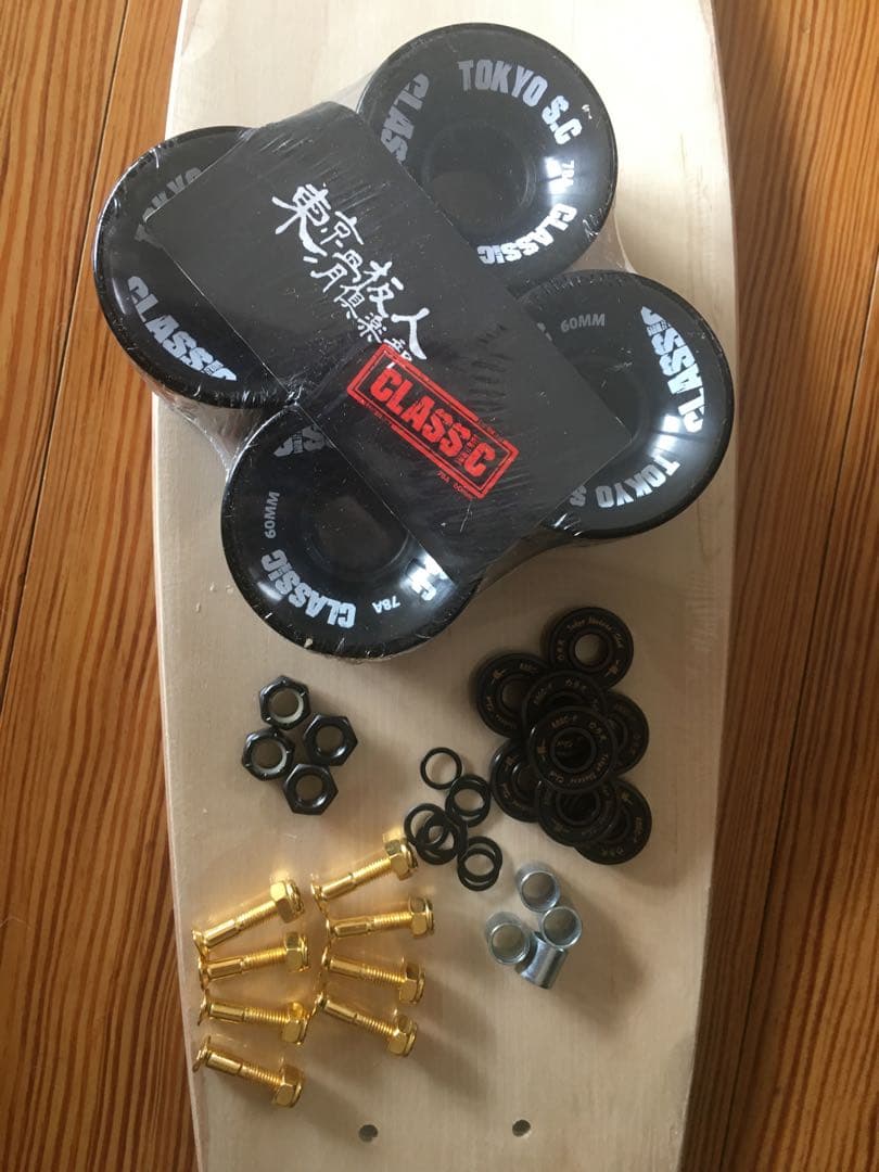 DIY用スケボーパーツセット、デッキ変更due telzi(画像最後) 予約済み
