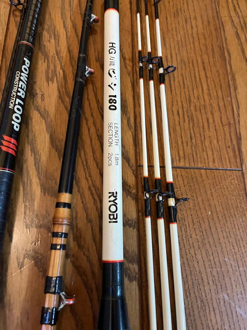 nft リョービ　ダイワ　ボート竿　船竿　5本セット　パワーループ　fune