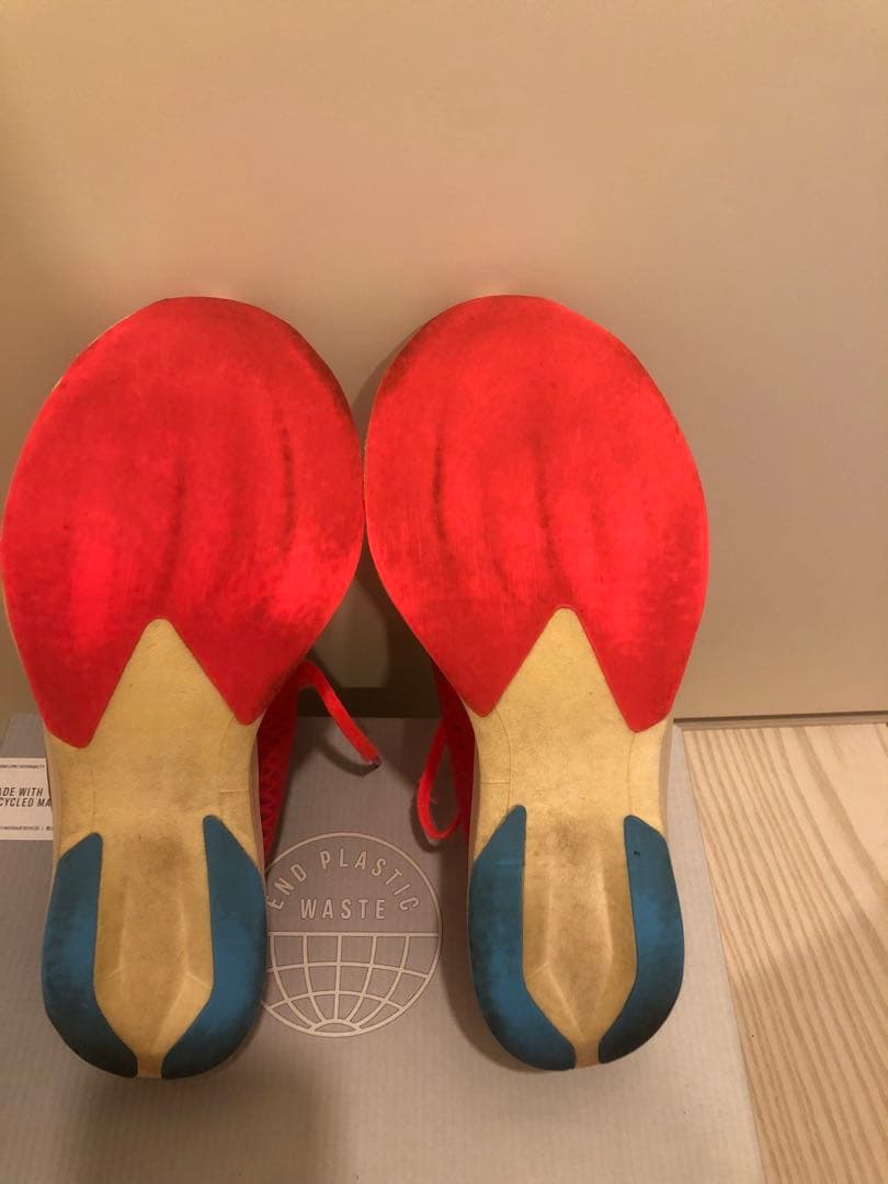 ADIDAS ADIZERO ランニングシューズ 赤/青　セット