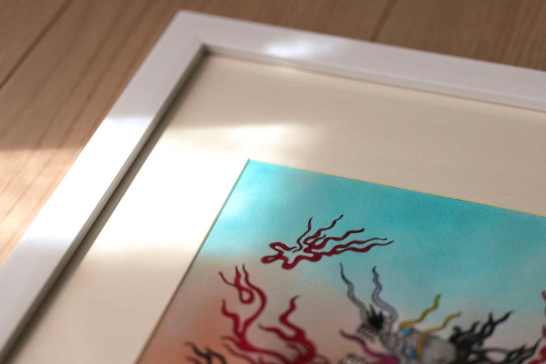 【風水画】困難を超える黒龍