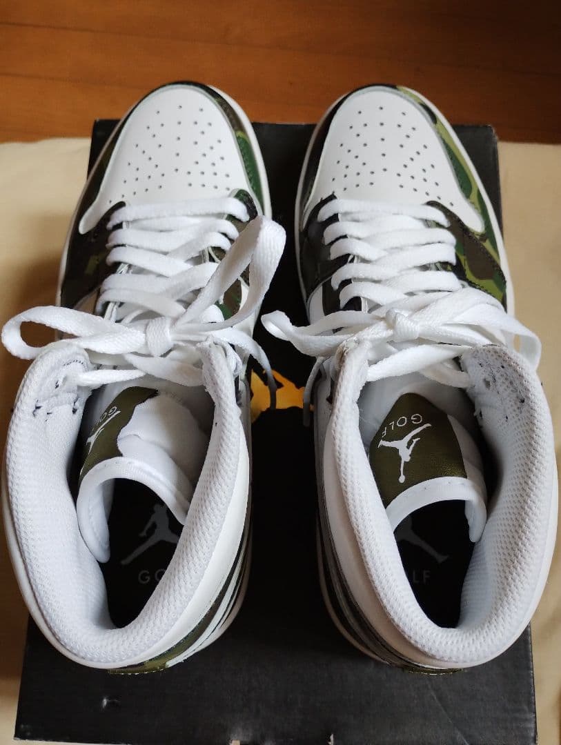 シューズ(男性用) Nike Air Jordan 1 High Golf Camo US7.5