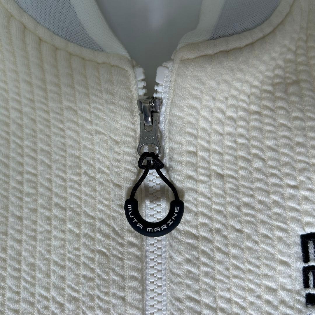 【未使用】muta marine GOLF ストライプキルトムーバブルブルゾン