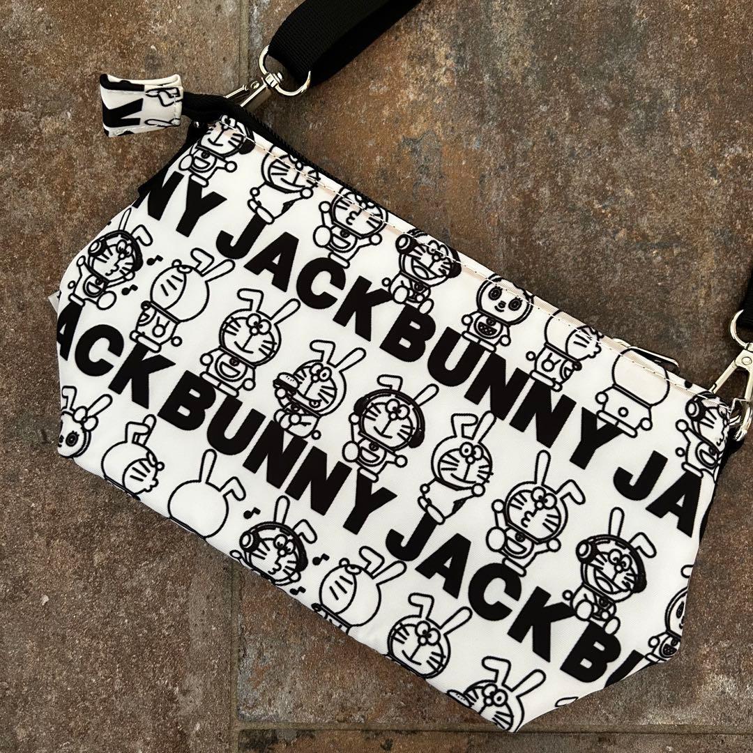 Jack Bunny!! ドラえもんシリーズ ショルダーバッグ ロゴボーダー柄
