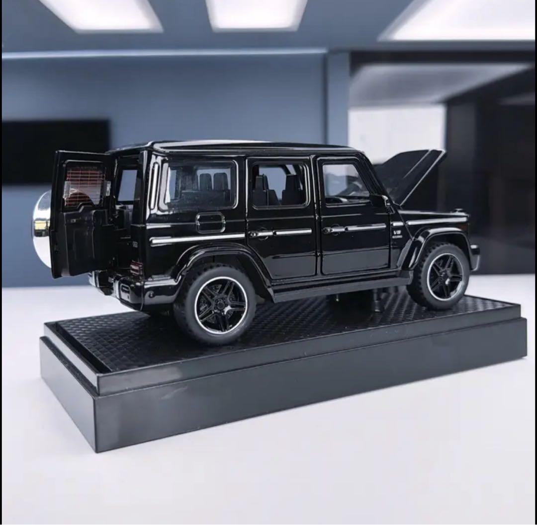 ベンツ ゲレンデ ミニカー ホワイト ブラック 18CM