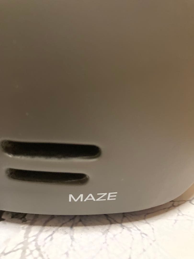 SMITH MAZEマットグレー ×チェックヘルメットMサイズ55-59センチ