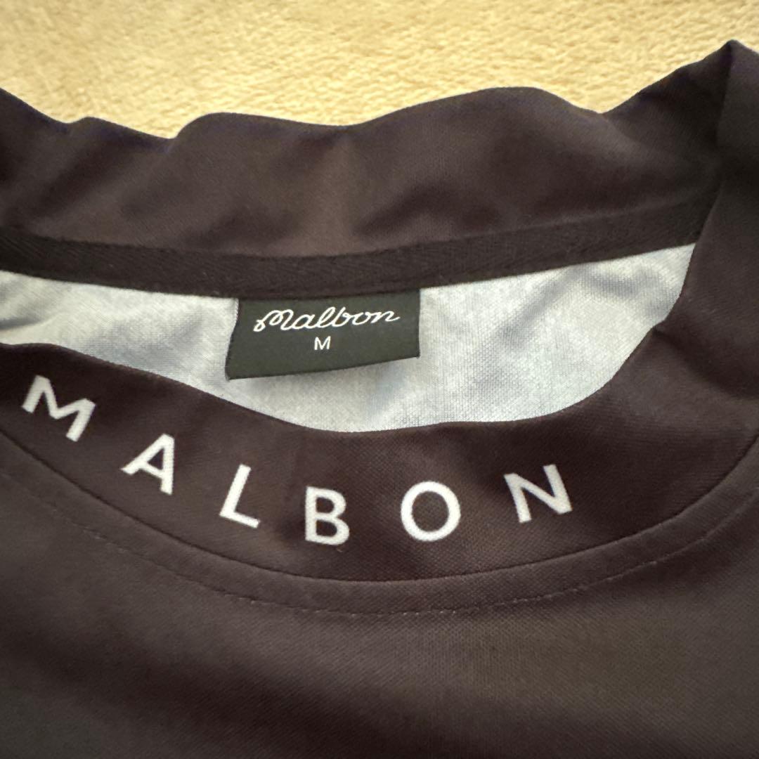 Malbon 黒 ポロシャツ モックネック