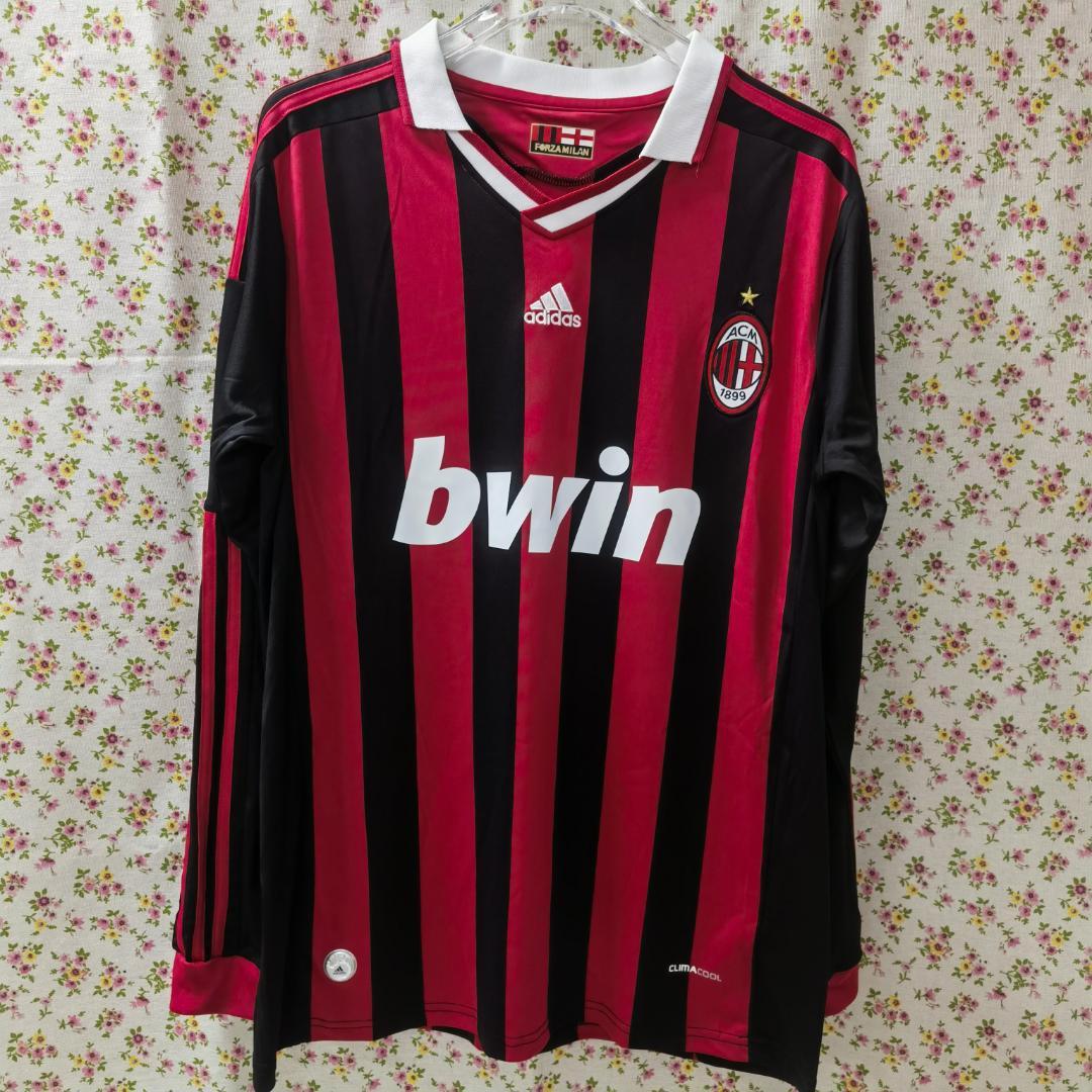 AC Milan 長袖ジャージ 赤黒 XL