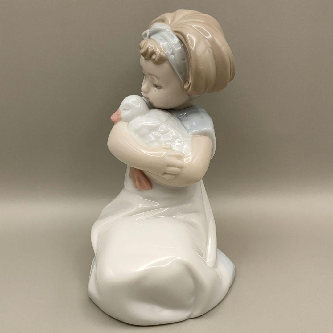 リヤドロ NAO　農場のお友達　少女　あひる