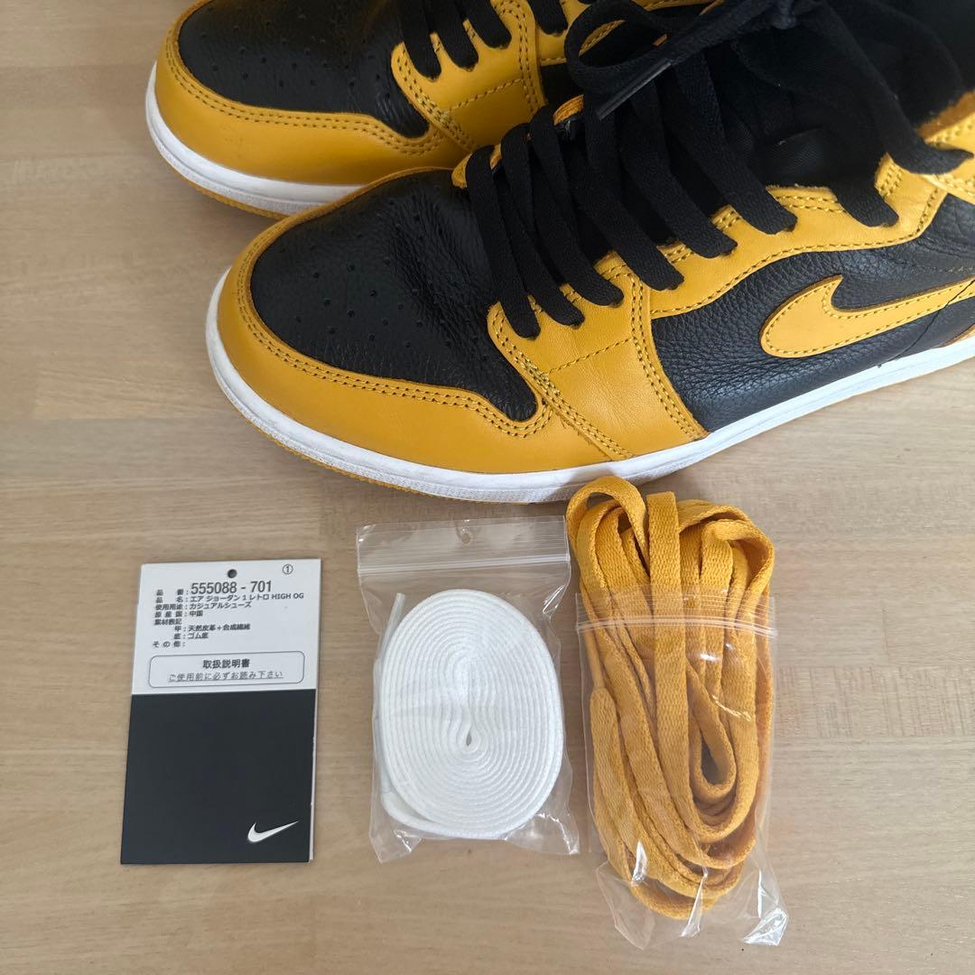 Nike Air Jordan 1 レトロOG パラン　黒/黄色/極美品