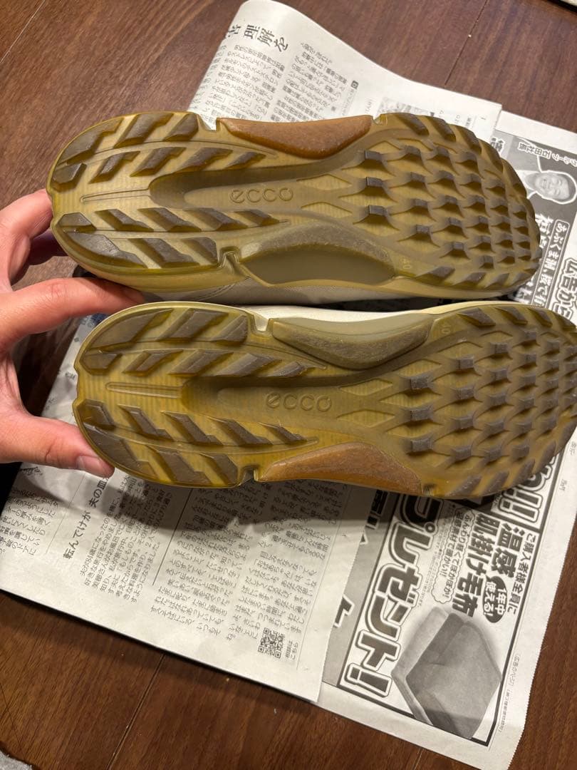 ECCO エコー ゴルフシューズ✕グレー BIOM H4 スパイクレス 40