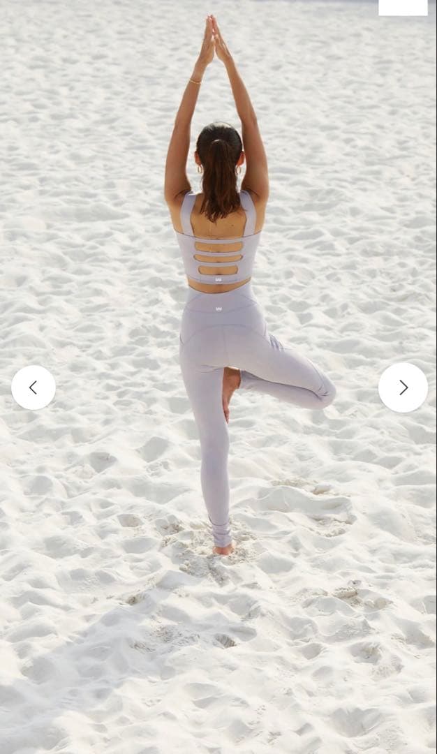 新品・未使用・Werthy 野沢和香　トップス　Sサイズラベンダー　YOGA