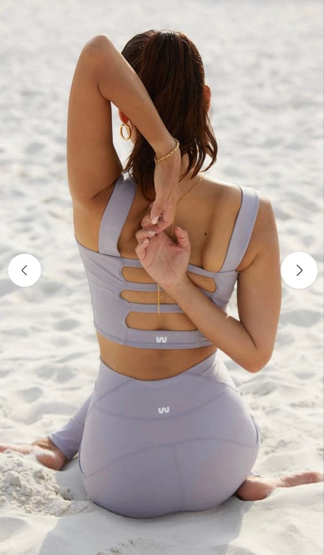 新品・未使用・Werthy 野沢和香　トップス　Sサイズラベンダー　YOGA