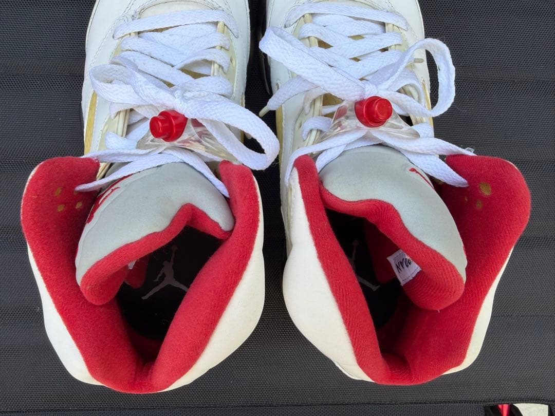 シューズ(男性用) Nike Air Jordan 5 Retro \"Fire Red\"