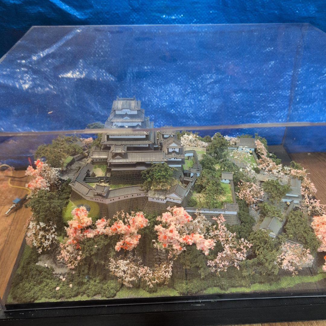 姫路城模型 1/150 LEDライト付きアクリルケース付き