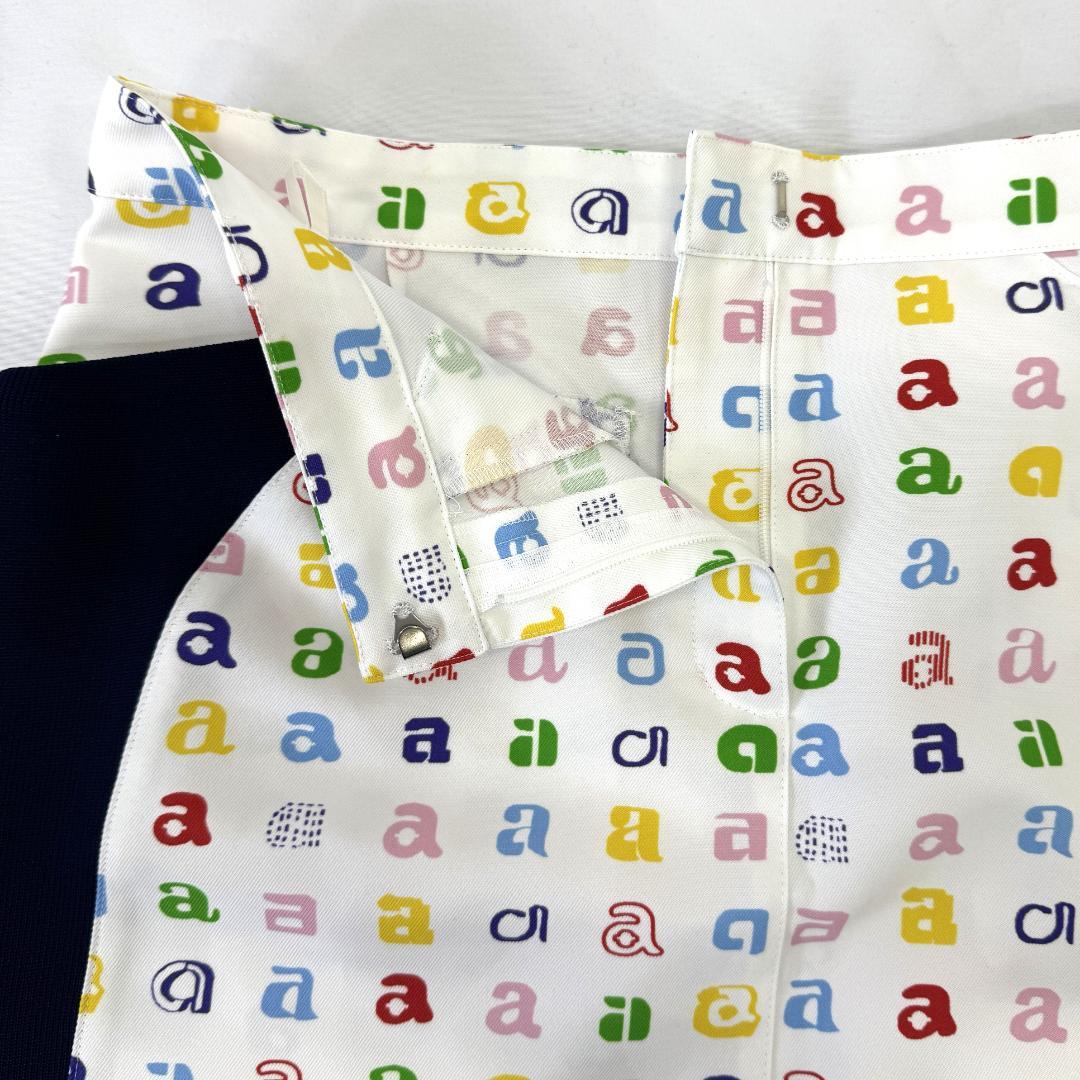 【美品】アルチビオ archivio ゴルフウェア 総柄 ミニスカート 38M