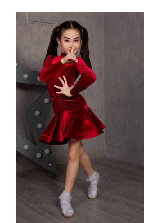 子供子供用社交ダンス衣装　キッズダンスドレス　子供用ダンスウェア　ダンス　ドレス