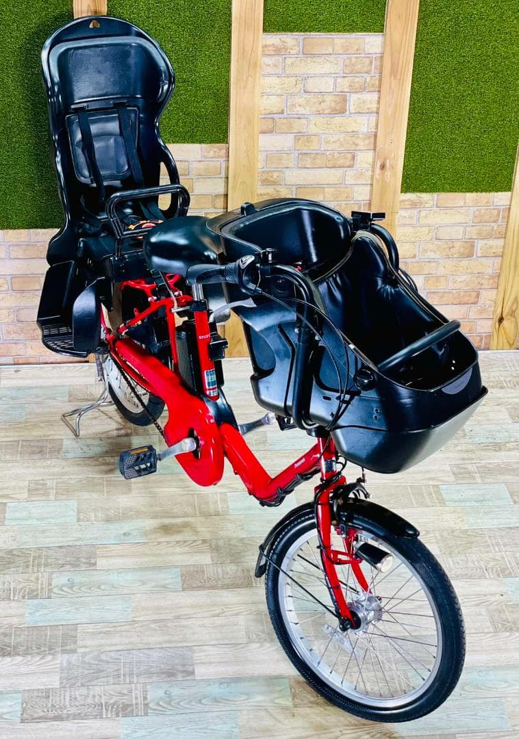 値上直前レッド系 パナソニック 子供乗せ電動アシスト自転車 H2759