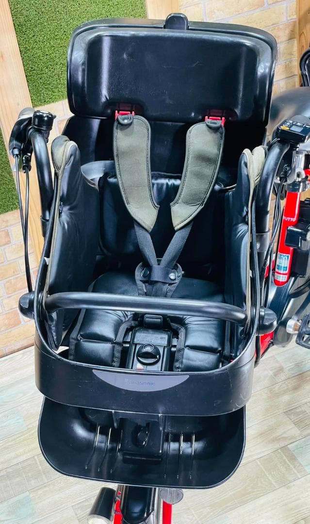 値上直前レッド系 パナソニック 子供乗せ電動アシスト自転車 H2759