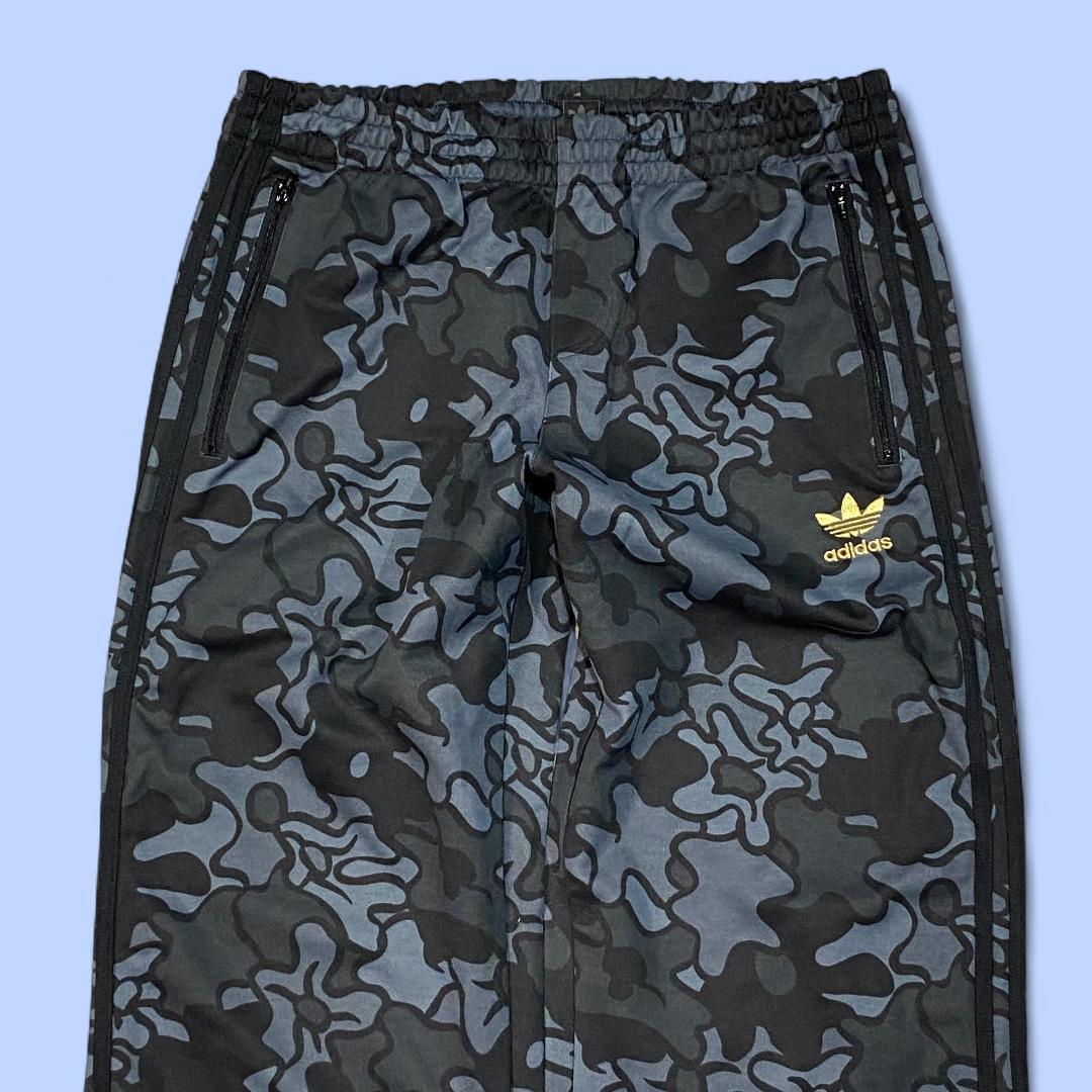 ADIDAS アディダス オリジナルス サイドライン パンツ L 迷彩 グレー系
