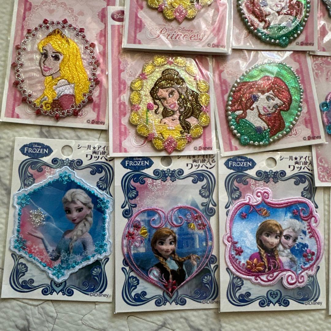 ディズニープリンセス　刺繍　ワッペン