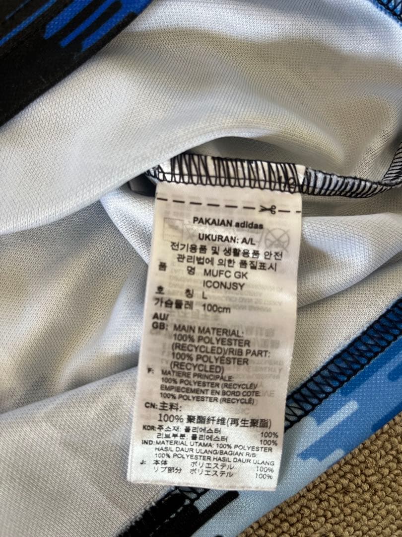 ☆良品☆アディダス　マンチェスターユナイテッド　長袖ユニ　XL ルーズフィット