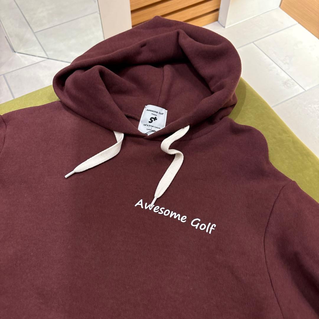 Awesome Golf フーディ Sサイズ ブラウン