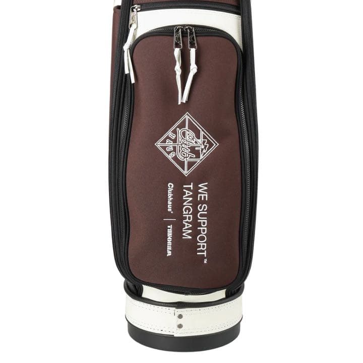 ゴルフバッグ・キャディバッグ CLUBHAUS x TANGRAM CREW CADDY BAG Brown