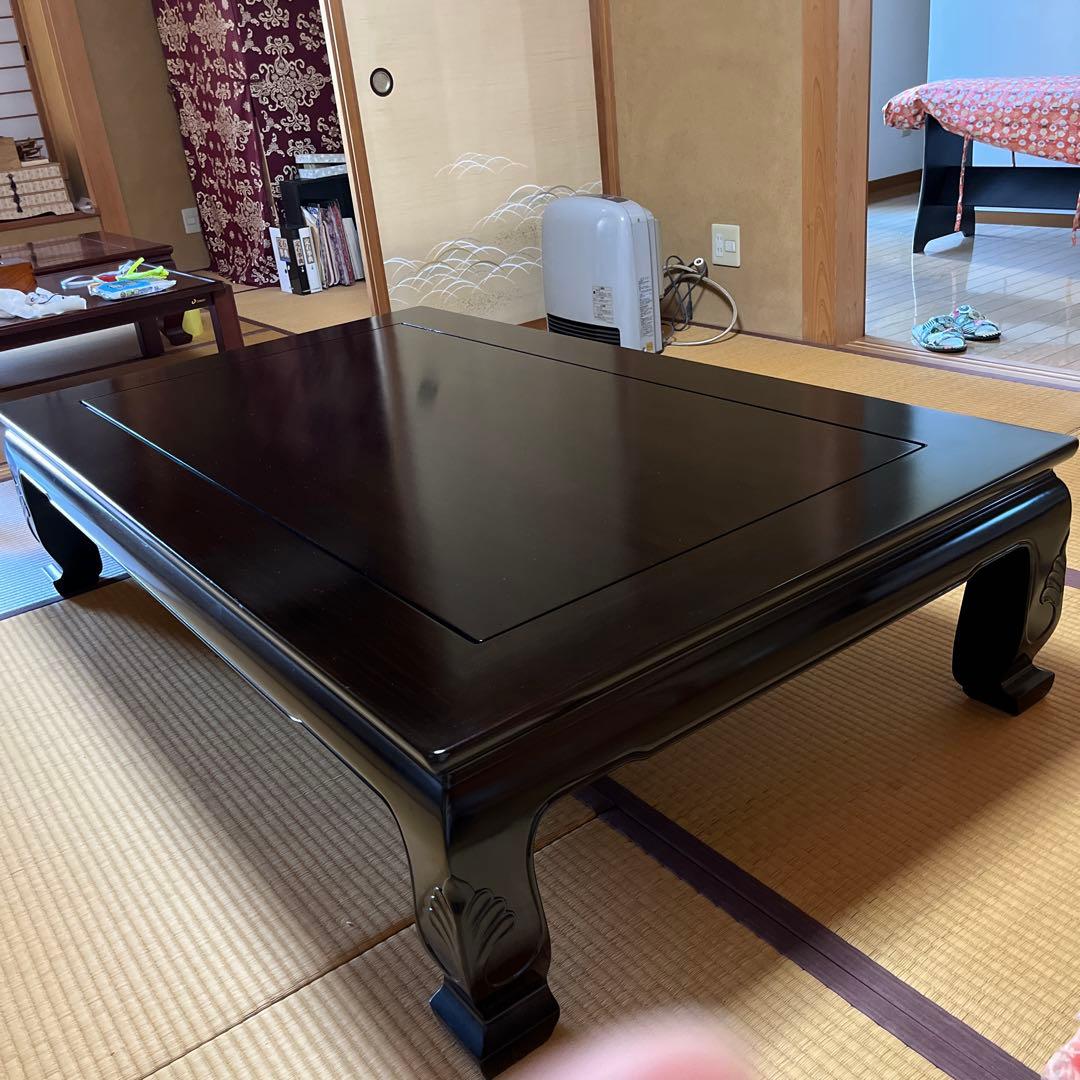長座卓 黒檀