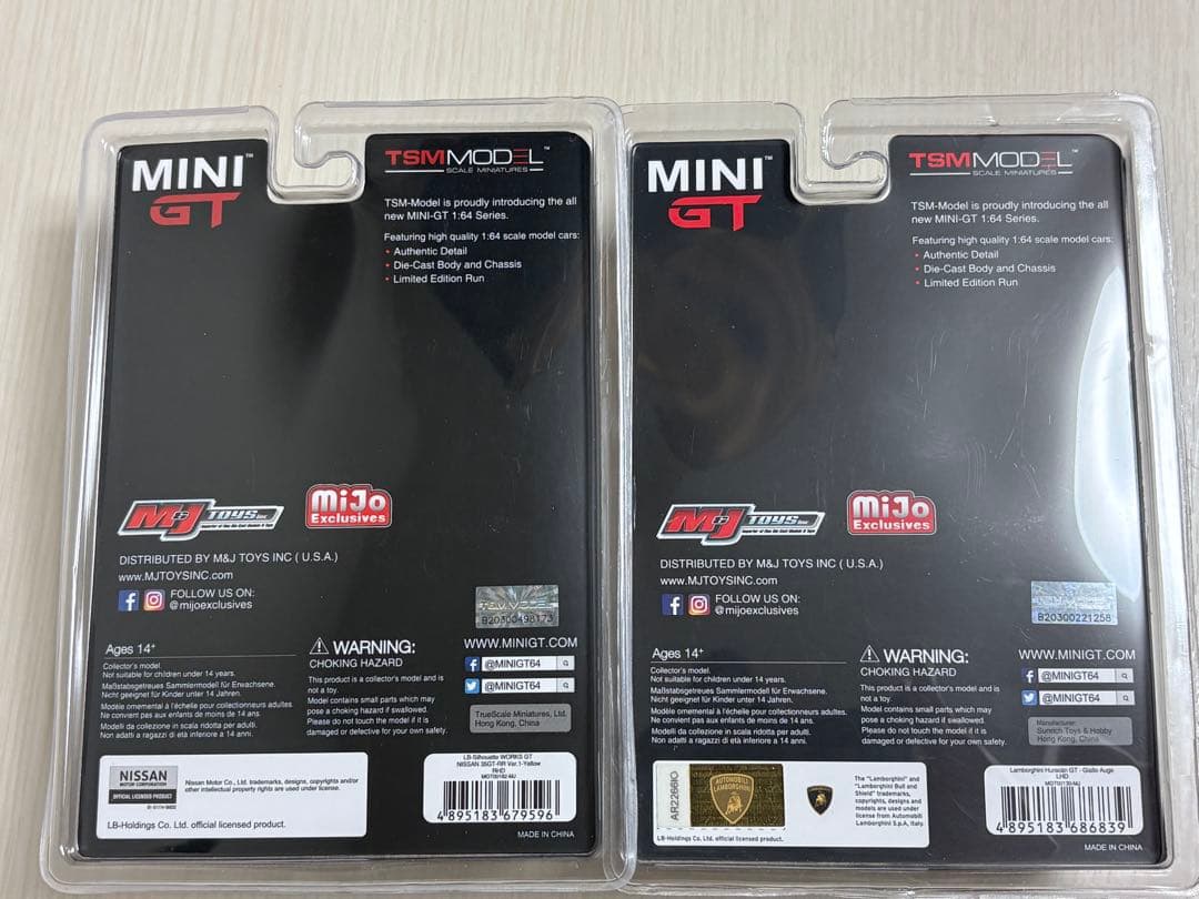 MINI GT LBWK ニッサンGT-R & ランボルギーニ ウラカン 2台