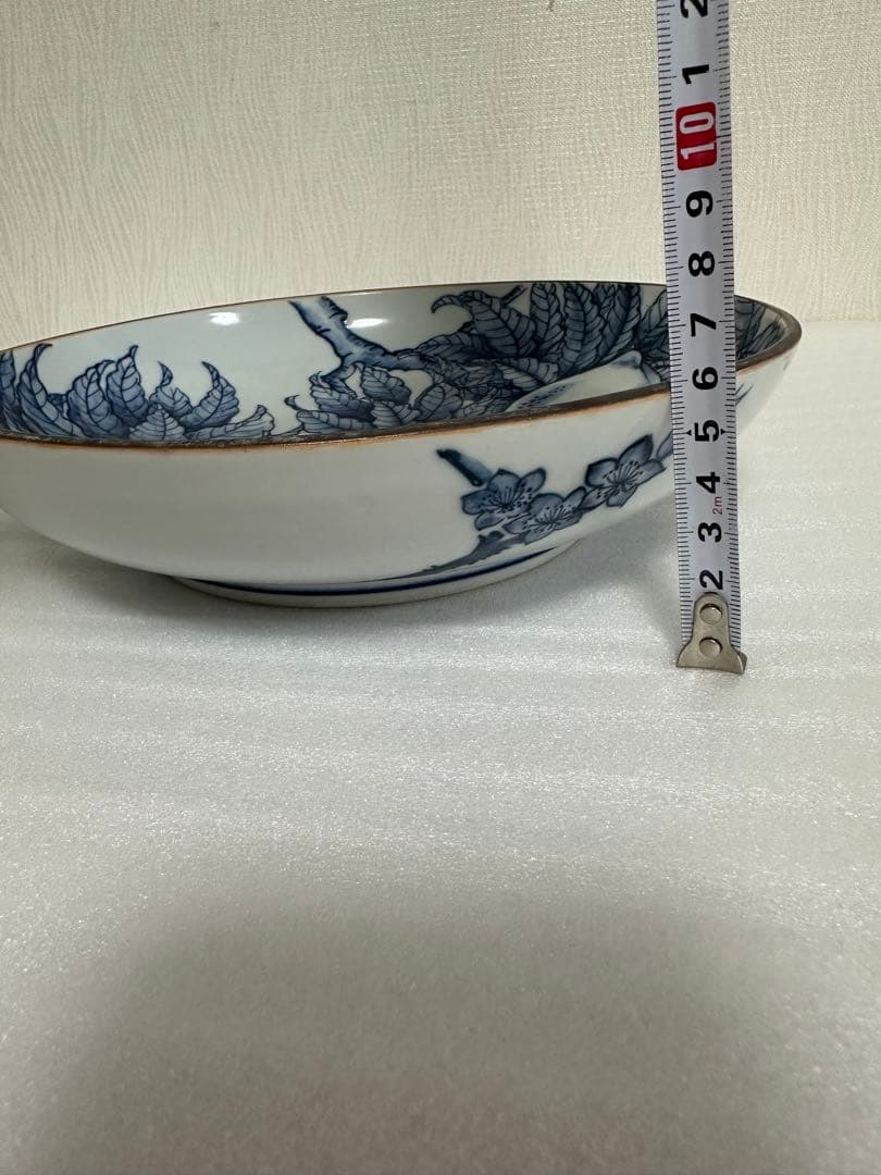 九谷焼　万象窯　大鉢　大皿 2点まとめ　染付 茶道具 直径24cm/31cm