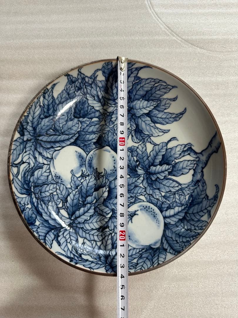九谷焼　万象窯　大鉢　大皿 2点まとめ　染付 茶道具 直径24cm/31cm