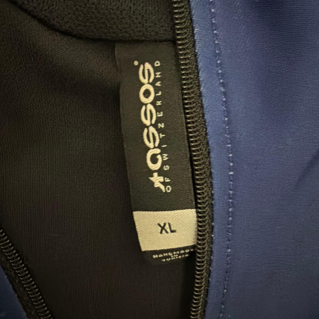 ASSOS サイクルジャケット XL ネイビー 裏起毛 春秋用
