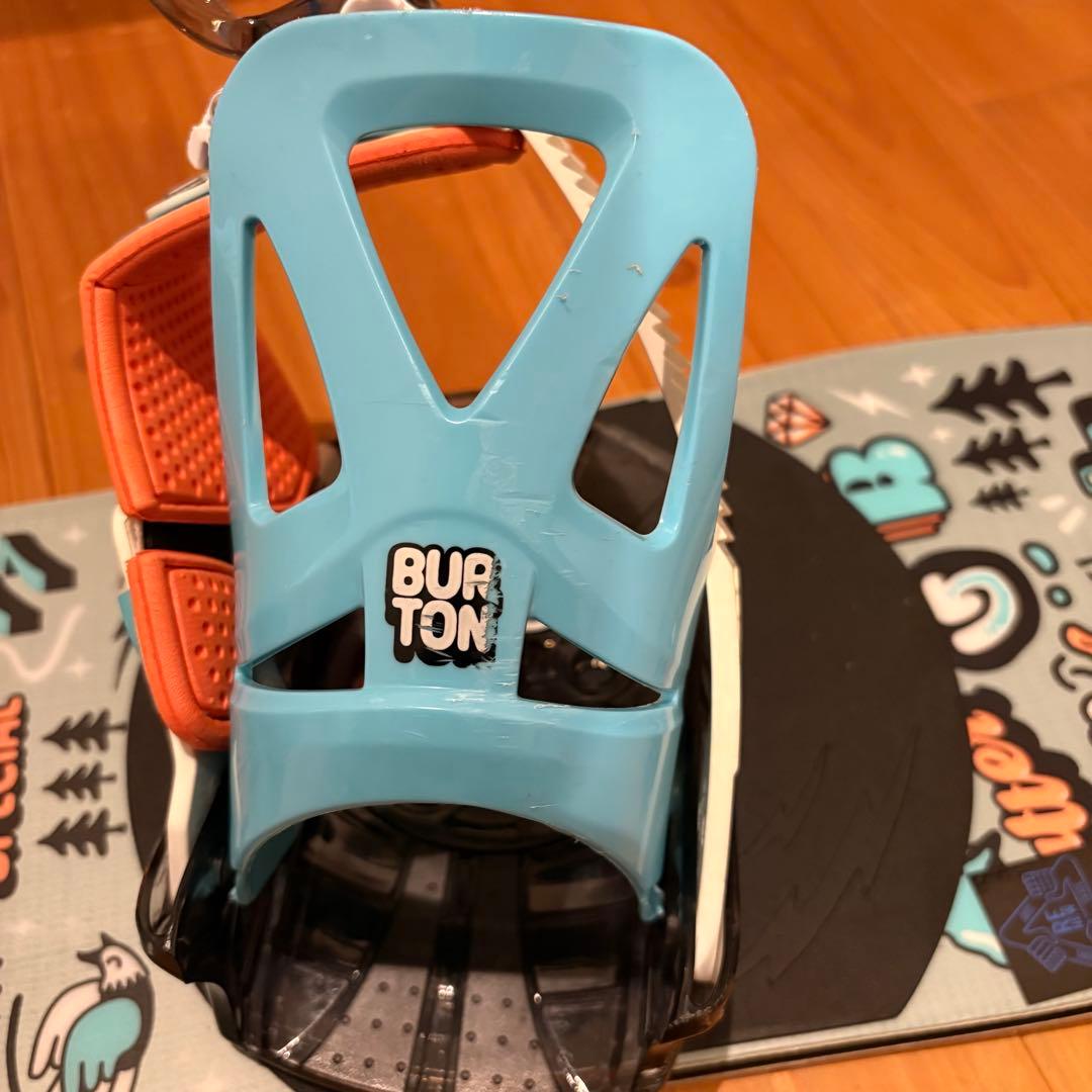バートン キッズ スノーボード板 ビンディングセットBURTON90センチ