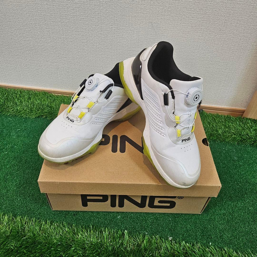 【超美品!!】PING スパイクゴルフシューズ ダイヤル式 25cm