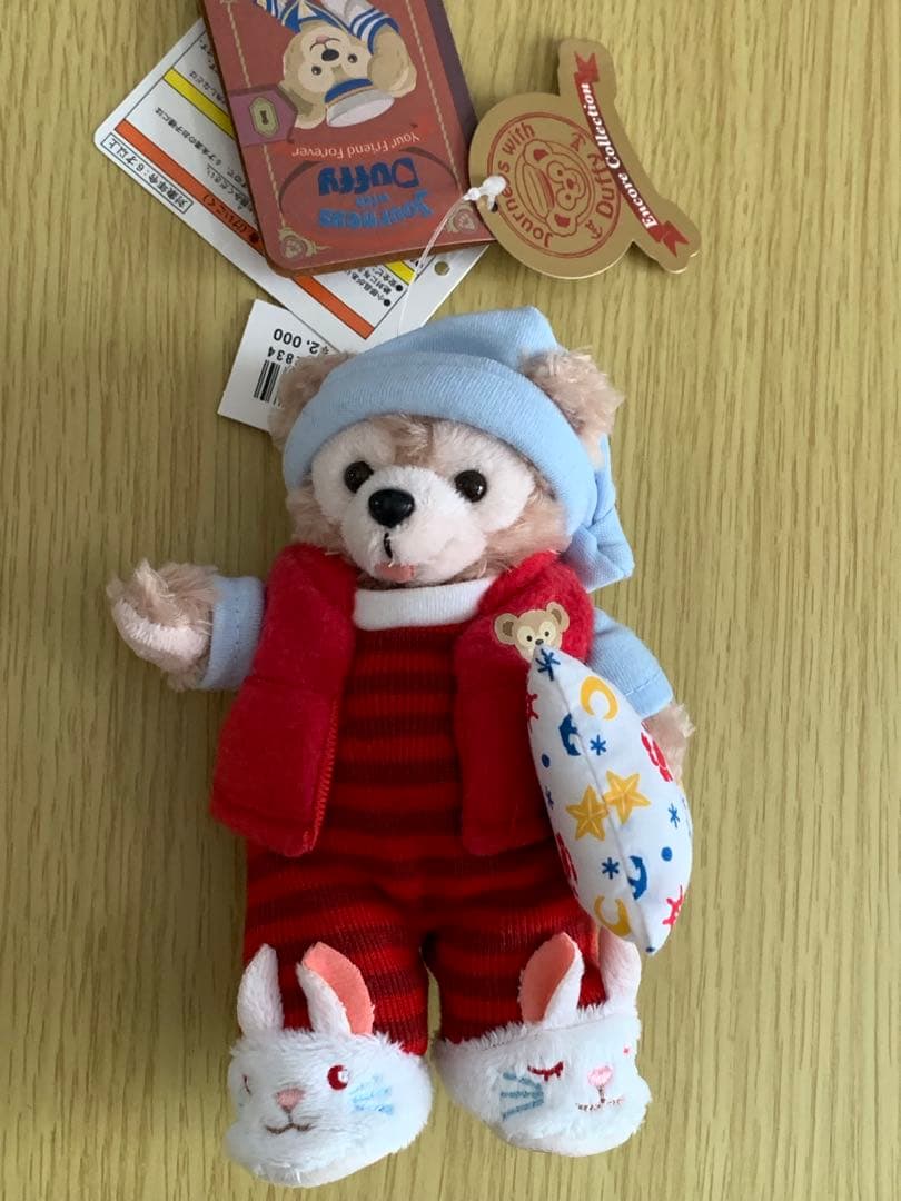 ディズニーダッフィーぬいぐるみバッジストラップ・オープンマウスまとめ売り