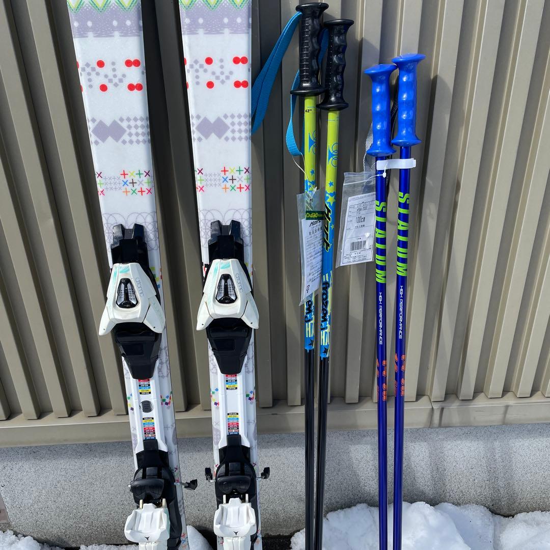 5回使用　Dynamic スキー 140cm ビンディング　アトミック　ストック